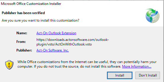 installing a plugin for mac outlook