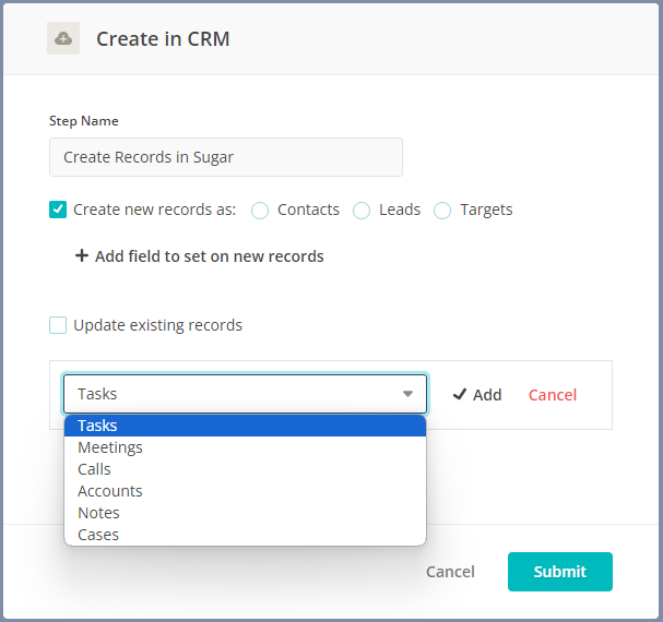 Create in CRM Step - SugarCRM 05.png