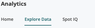 Explore Data tab