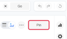 Pin button on an Answer