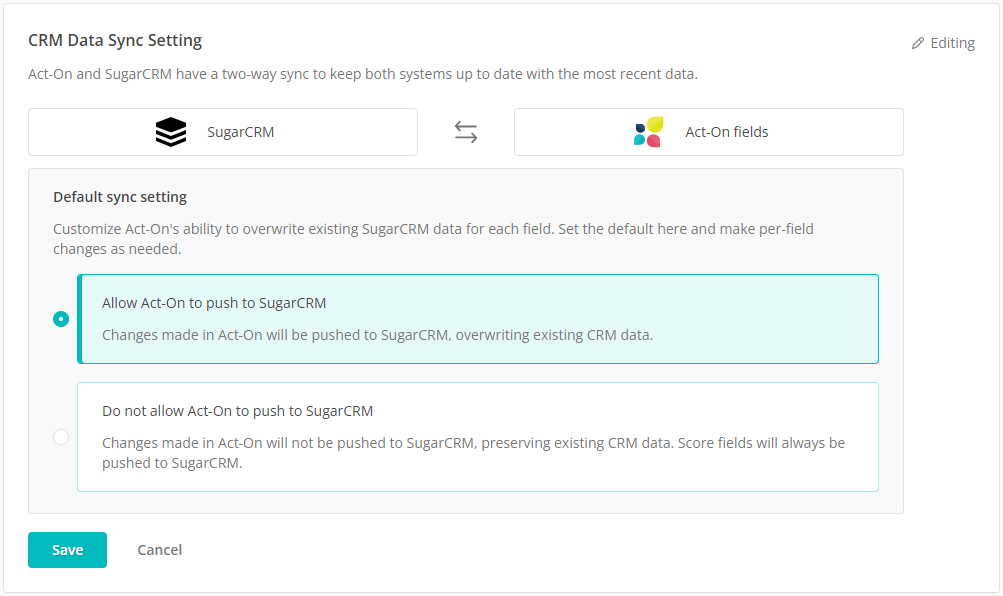 Synchronizing SugarCRM Data to Act-On Contacts 03.png
