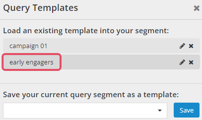 Using Query Templates for Segmentation – Act-On Connect Home