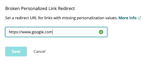 Redirect setup