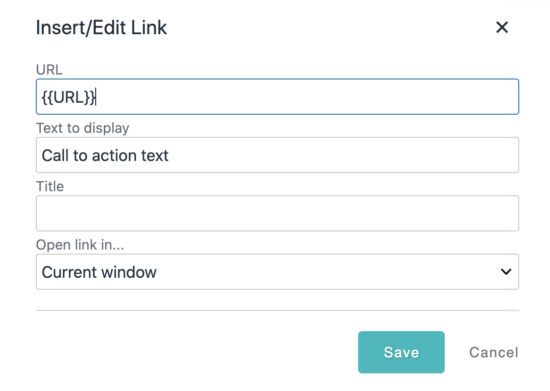 Personalized URL Text Link