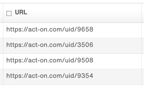 List upload